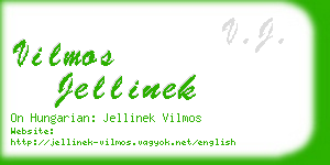 vilmos jellinek business card